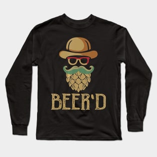 Beer'd Beer and Beard Lover Long Sleeve T-Shirt